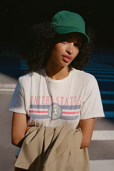 Retro Brand Cotton Soccer Tee In White