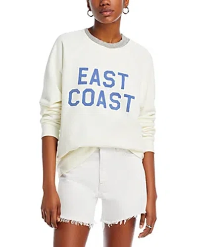 Retro Brand East Coast Black Label Crewneck Sweatshirt In Antique White