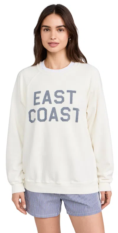 Retro Brand East Coast Sweatshirt Antique White