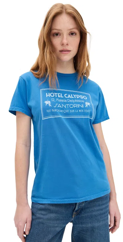 Retro Brand Hotel Calypso T-shirt Vintage Royal