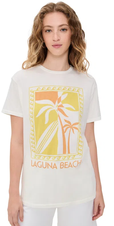 Retro Brand Laguna Beach Tee Antique White