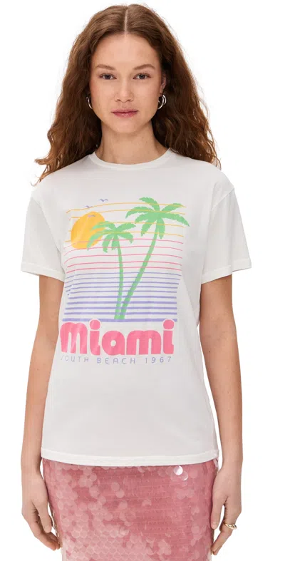 Retro Brand Miami South Beach Tee Vintage White