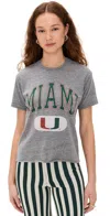 Retro Brand Miami U Cropped Tee Heather Grey In Heather Grey