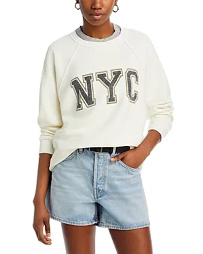 Retro Brand Nyc Black Label Sweatshirt In Antique White