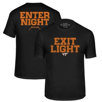 Retro Brand Original  Black Virginia Tech Hokies Metallica Retro T-shirt