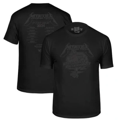Retro Brand Original  Black Virginia Tech Hokies Metallica Retro T-shirt