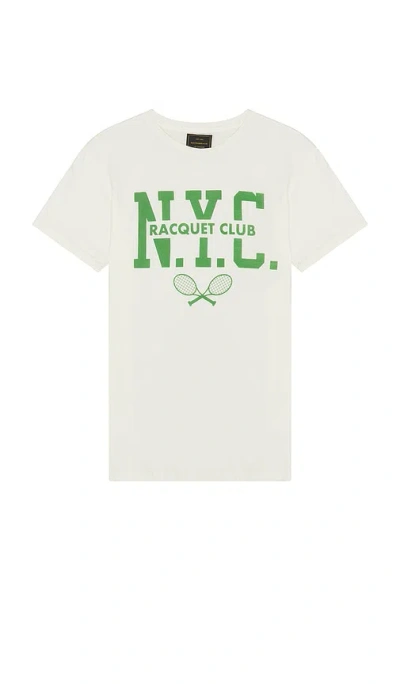 Retro Brand Nyc Racquet Club Tee In 화이트