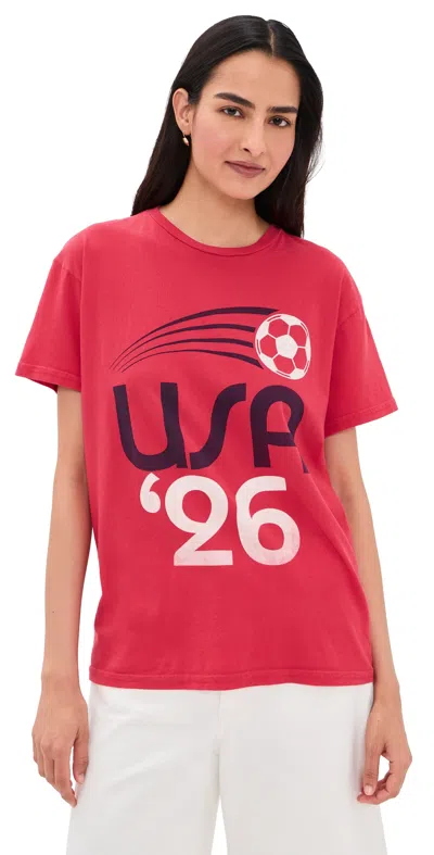 Retro Brand Usa '26 Relaxed Tee Vre In Pink