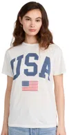 RETRO BRAND USA TEE ANTIQUE WHITE