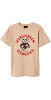 Retro Brand Wisconsin Badgers Tee Vintage Camel In Vintage Camel
