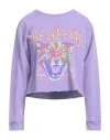 Retro Brand Woman Sweatshirt Light Purple Size M Cotton In Purple
