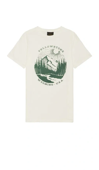 Retro Brand Yellowstone Tee In White