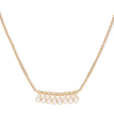 Retro Chic Aeolian Echo Drop Necklace In Gold
