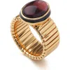 Retro Chic Gladiator Legacy Ring In Orange