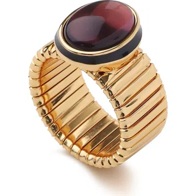 Retro Chic Gladiator Legacy Ring In Orange