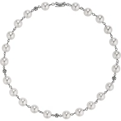 Retro Chic Leopard Pearl Collar Necklace In Pattern