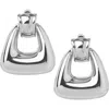 Retro Chic Ostuni Silver Earrings In Silver