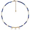 Retro Chic Poseidon Necklace In Blue