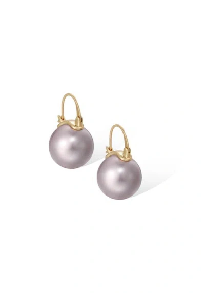 Retro Chic Retro Pearl Earrings In Orange