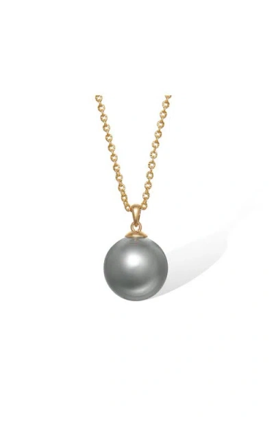 Retro Chic Retro Pearl Necklace In Brown