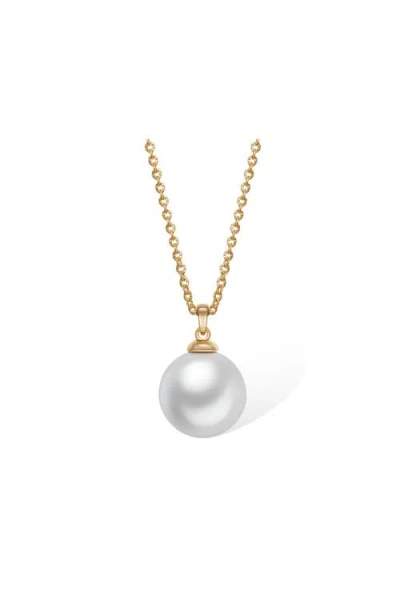 Retro Chic Retro Pearl Necklace In Gold