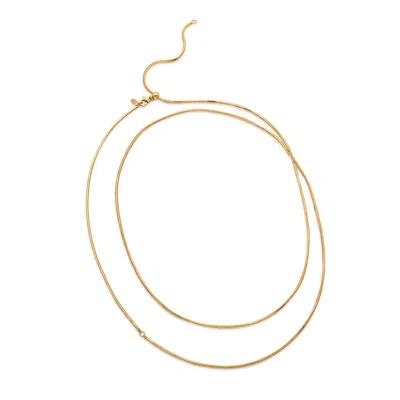 Retro Chic Women's Aeolian Whispers Chain Necklace - Gold Plated