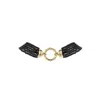 Retro Chic Women's Black / Gold Black Agate Tassel Necklace In Multi