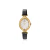 Retro Chic Women's Black / Gold Ellipse Watch - Black In Multi