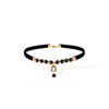 Retro Chic Women's Black / Gold Noir Beads Choker In Multi