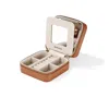 Retro Chic Women's Brown / Gold Leather Jewellery Box In Multi