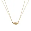 Retro Chic Women's Drop Necklace - Gold Plated