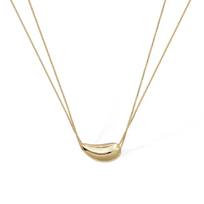 Retro Chic Women's Drop Necklace - Gold Plated