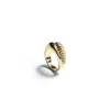 Retro Chic Women's Drop Ring - Gold Plated
