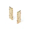 Retro Chic Women's Gold / Black / White Black Leopard Tassel Earrings