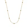 Retro Chic Women's Gold / Black / White Roman White Sautoir