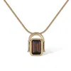 Retro Chic Women's Gold / Brown Olympieion Necklace In Multi