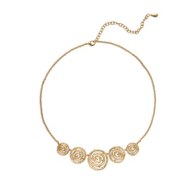 Retro Chic Women's Gold Eternal Spiral Small Necklace