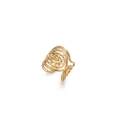 Retro Chic Women's Gold Eternal Spiral Small Ring