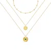 Retro Chic Women's Gold / Green Dandelion Necklace Set