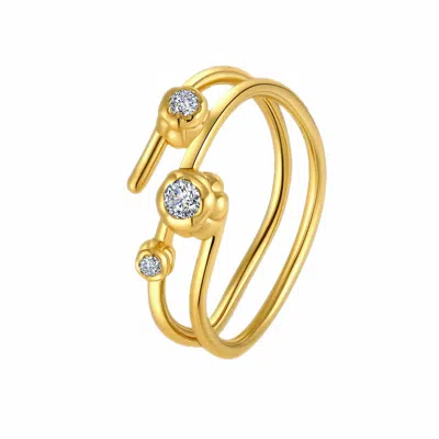 Retro Chic Women's Gold Lily Of The Valley Ring