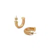 Retro Chic Women's Gold Minimalist Hoop Earrings