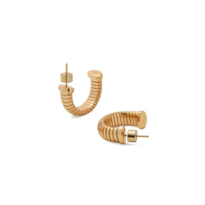 Retro Chic Women's Gold Minimalist Hoop Earrings