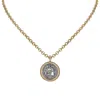 Retro Chic Women's Gold / Silver Ancient Coin Necklace In Multi