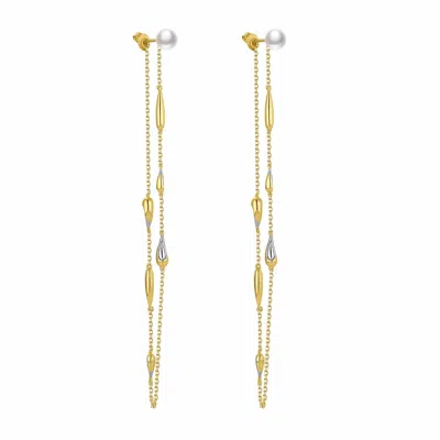 Retro Chic Women's Gold Teardrops Earrings