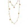 Retro Chic Women's Gold / White Blossom Necklace