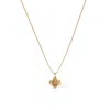 Retro Chic Women's Gold / White Blossom Pendant