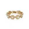 Retro Chic Women's Gold / White Canary Bracelet In Multi