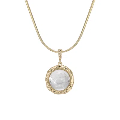 Retro Chic Women's Gold / White / Neutrals Aeolian Whispers Necklace In Multi