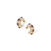 Retro Chic Women's Gold / White / Yellow Ayasofya Earrings In Multi
