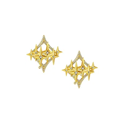 Retro Chic Women's Golden Starry Earrings